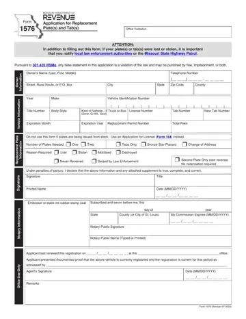 Form 1576 Preview
