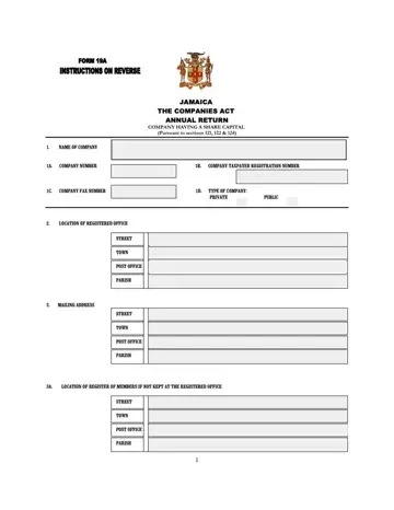 Form 19A Printable Preview
