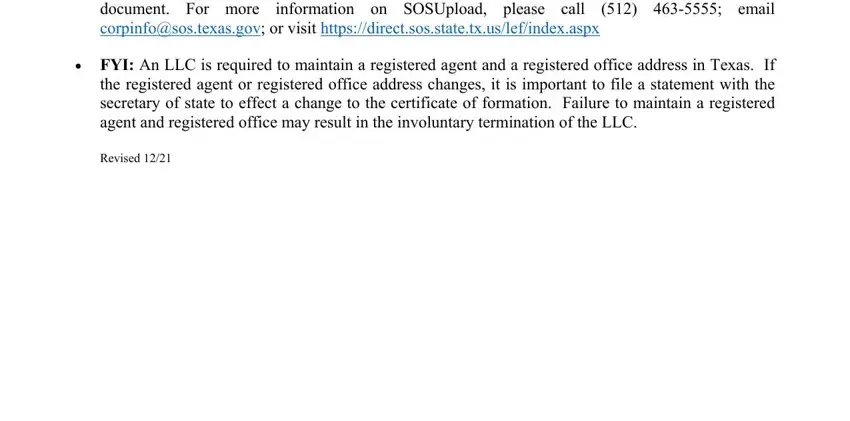 Need Faster Delivery and, FYI An LLC is required to, and Revised in sos form 205