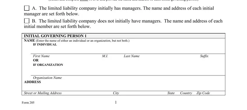 stage 4 to entering details in sos form 205