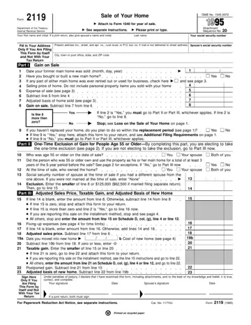 Form 2119 Preview