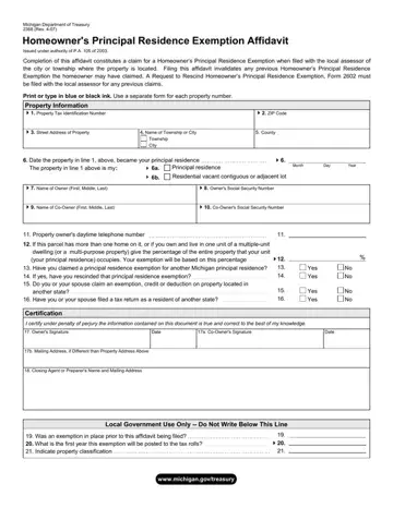 Form 2368 Michigan Preview