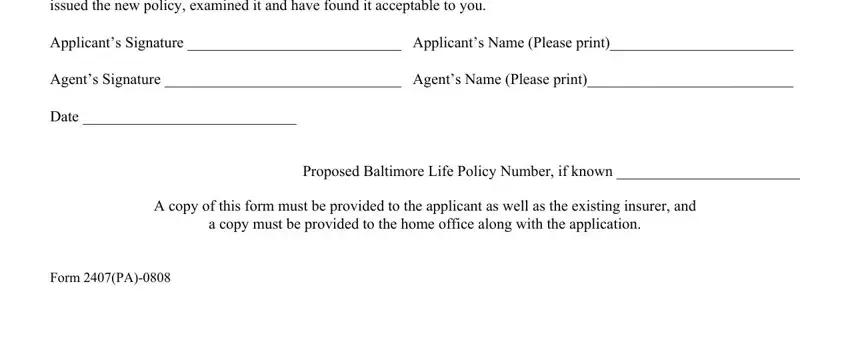 Filling out baltimore life claim forms stage 2
