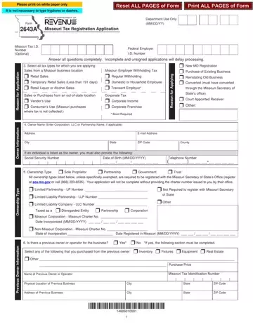 Form 2643A Preview