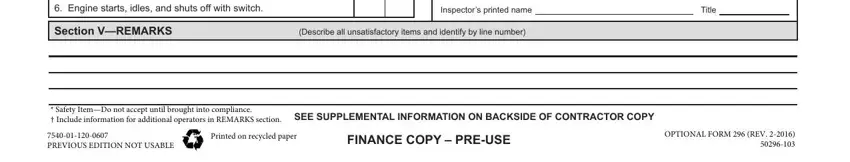 stage 3 to entering details in fillable equipment inspection checklist