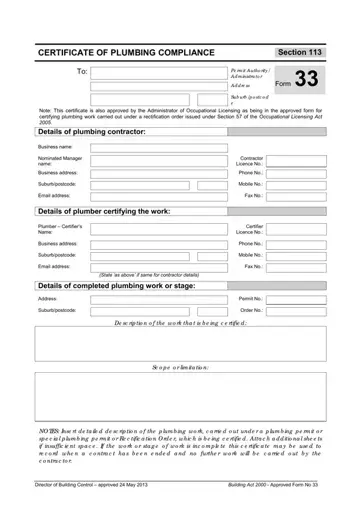 Form 33 Preview