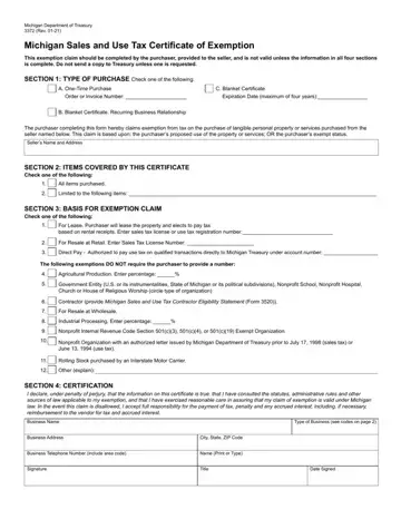 Form 3372 Michigan Preview