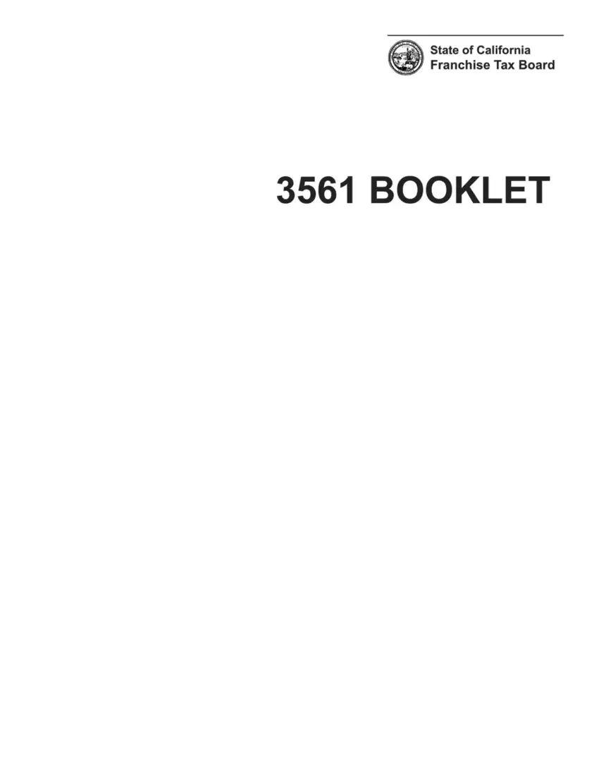Form 3561 Bklt first page preview