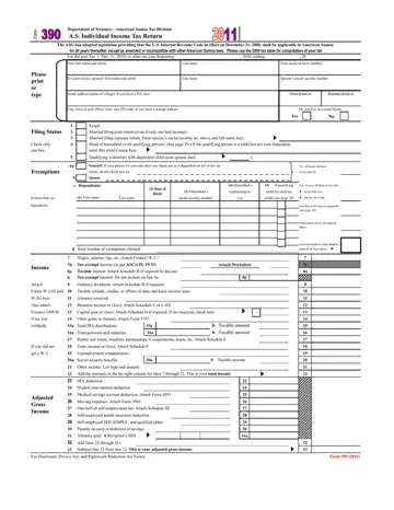 Form 390 American Samoa Preview