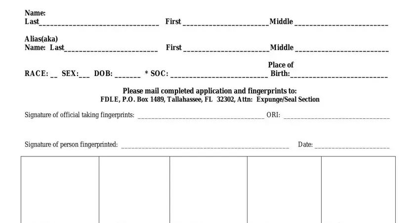 Filling out 40 021 part 3