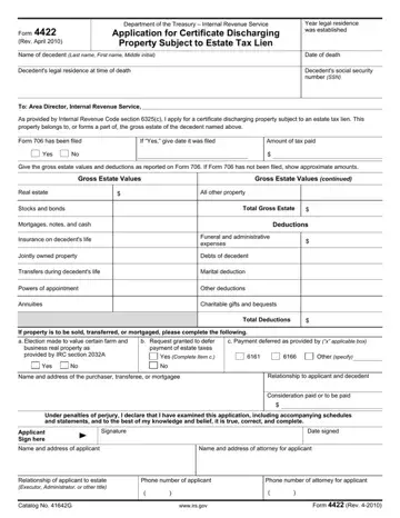 Form 4422 Preview