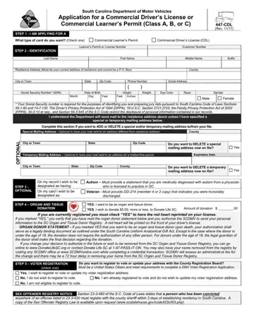 Form 447 Cdl Preview