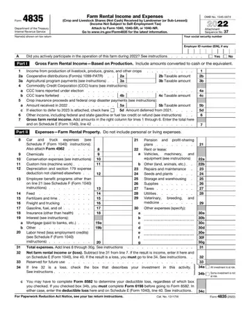 Form 4835 Preview