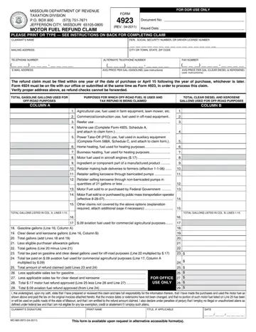 Form 4923 Preview