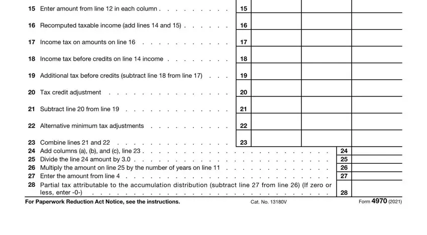 stage 2 to filling out a-c