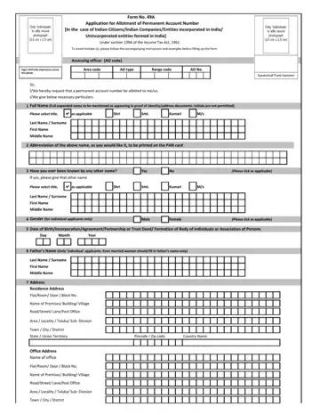 Form 49A Preview