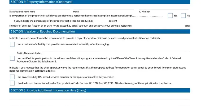 Filling out how to fill out form 50 114 texas step 4