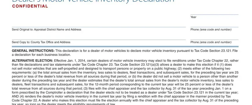 stage 1 to filling in form 50 244