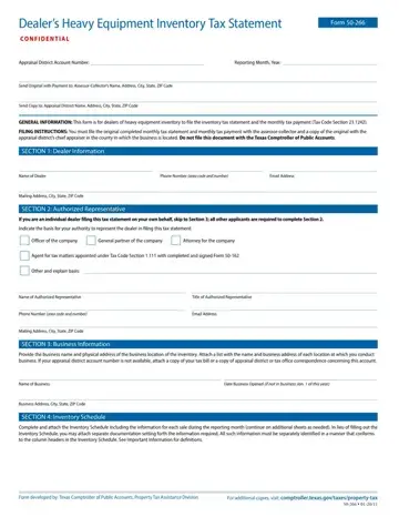 Form 50 266 Preview