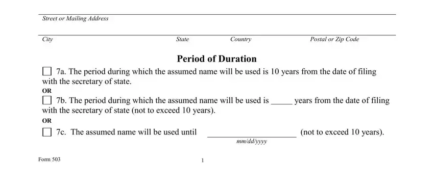 step 2 to completing dba pdf form