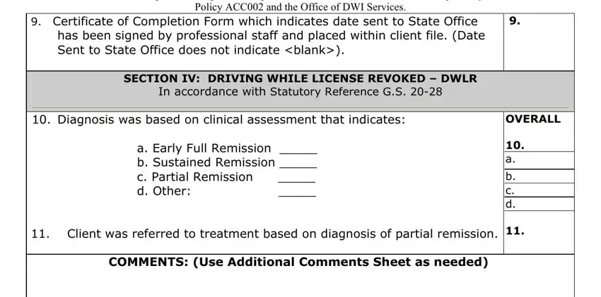 Filling in 508 form dmv north carolina stage 4