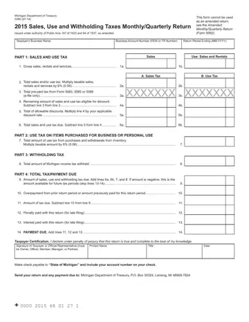 Form 5080 Michigan Preview