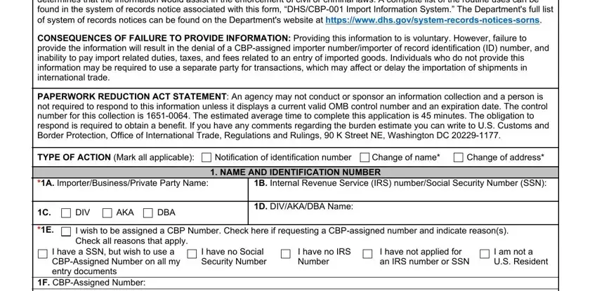 form 5106 gaps to fill in