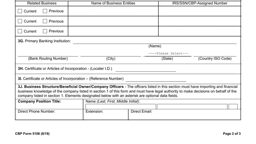 step 4 to entering details in form 5106