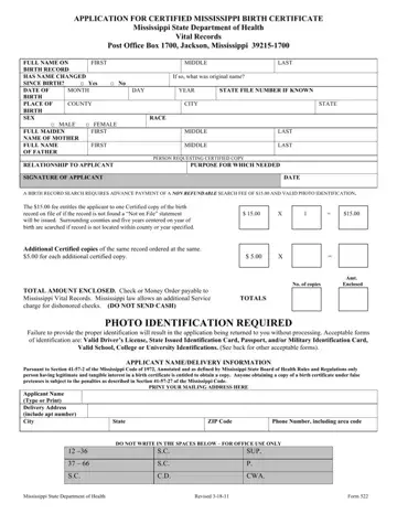 Form 522 Mississippi Preview