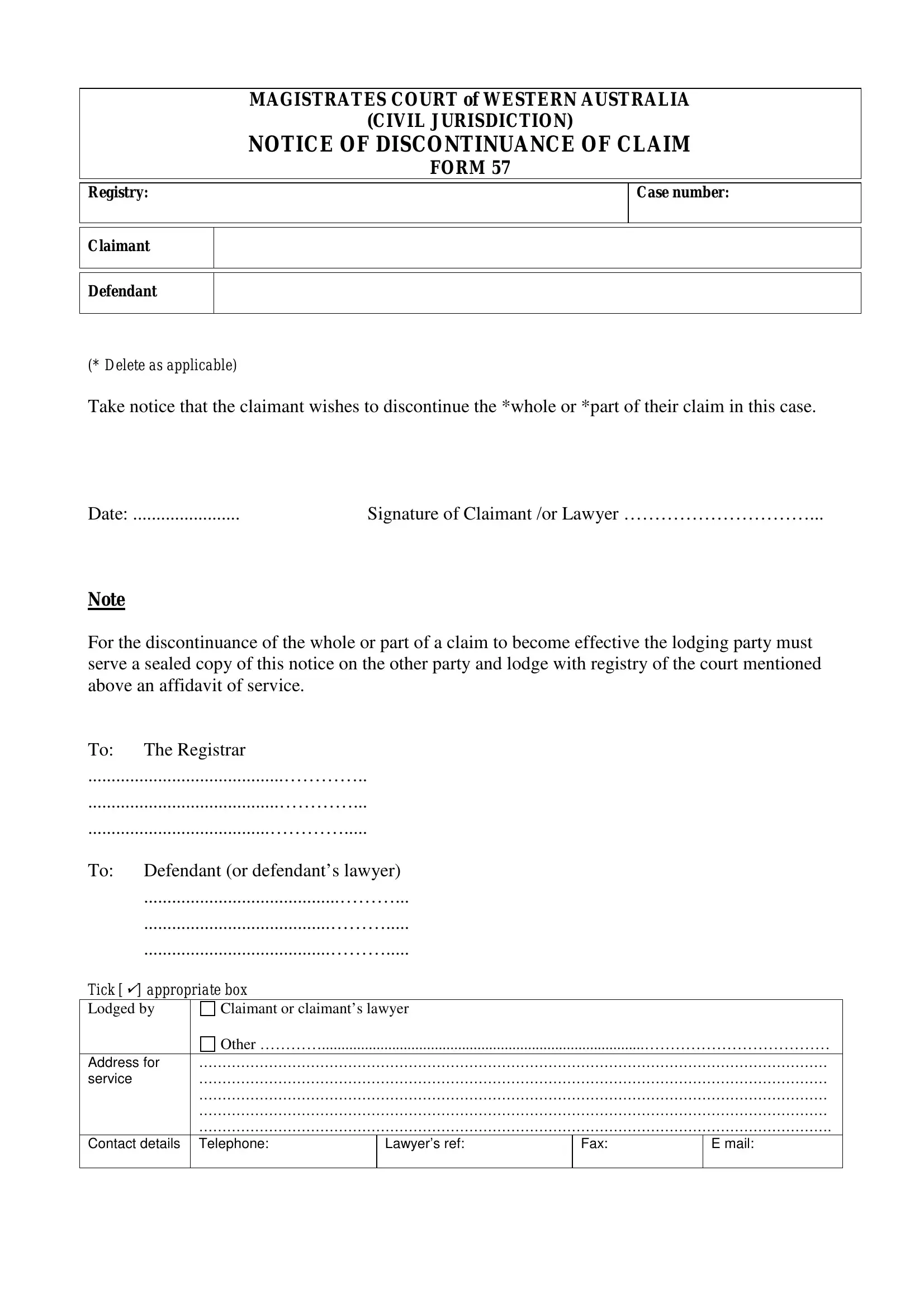 Form 57 ≡ Fill Out Printable PDF Forms Online