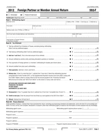 Form 592 F Preview