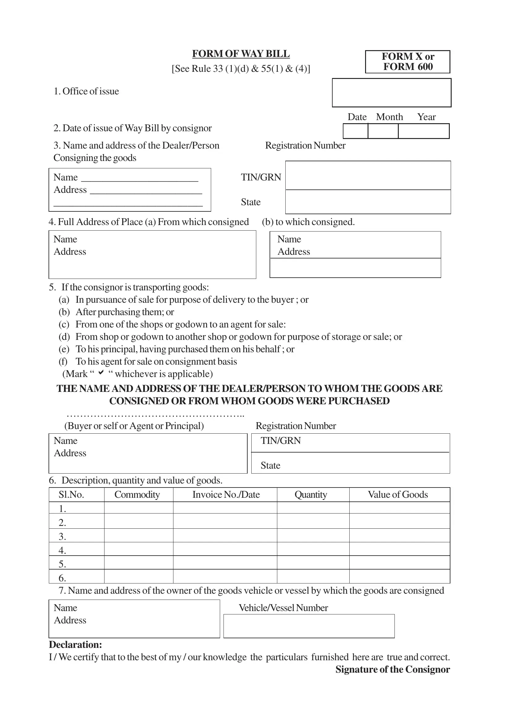 Form 600 ≡ Fill Out Printable PDF Forms Online