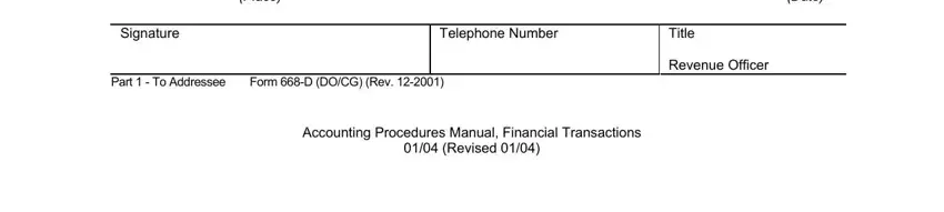 Filling in rlelase copy form pdf stage 3