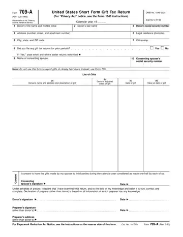 Form 709 A Preview