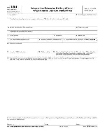 Form 8281 Preview