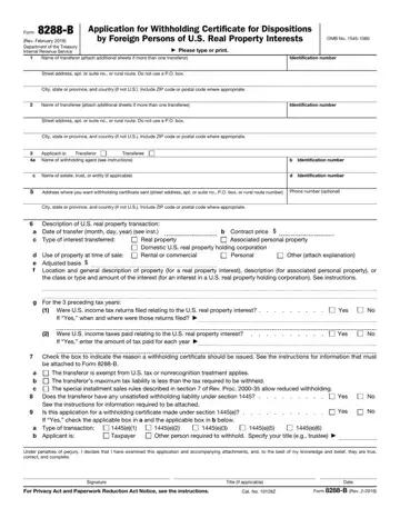 Form 8288B Preview