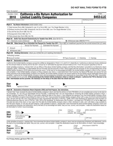 Form 8453 Llc Preview