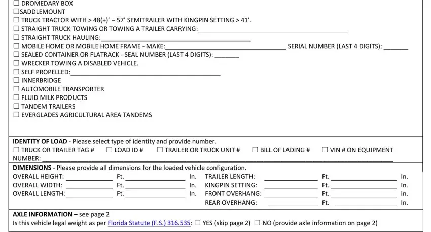 fdotmaint FtFtFt, InInInIn, FtFtFtFt, InTRAILERLENGTHInKINGPINSETTINGIn, and FRONTOVERHANGREAROVERHANG blanks to fill out