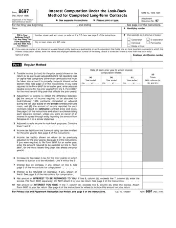 Form 8697 Preview