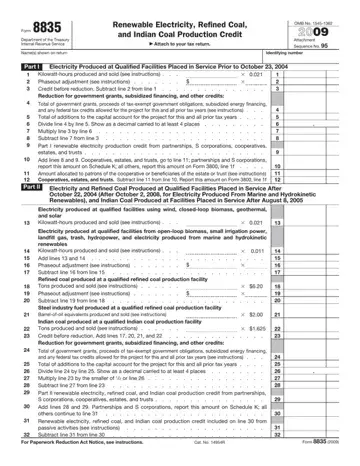 Form 8835 Preview