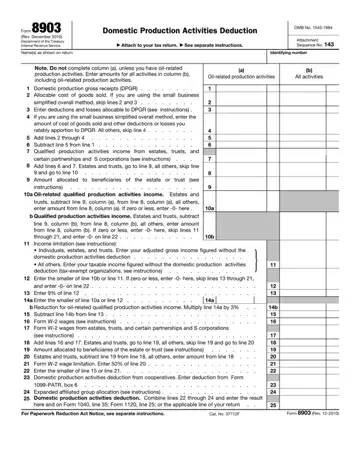 Form 8903 Preview