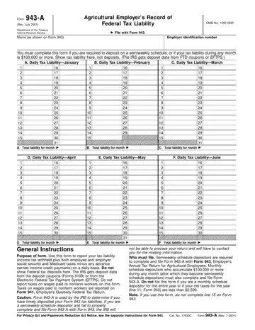 Form 943 A Preview