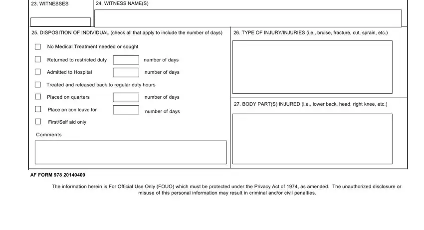 part 2 to finishing af form 978 supervisor's mishap report