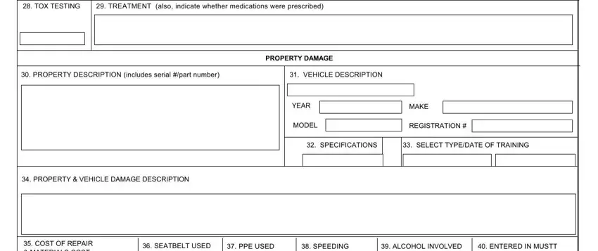 part 3 to filling out af form 978 supervisor's mishap report