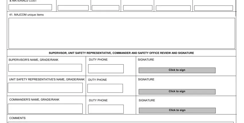 part 4 to completing af form 978 supervisor's mishap report