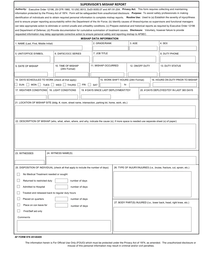 Form 978 first page preview