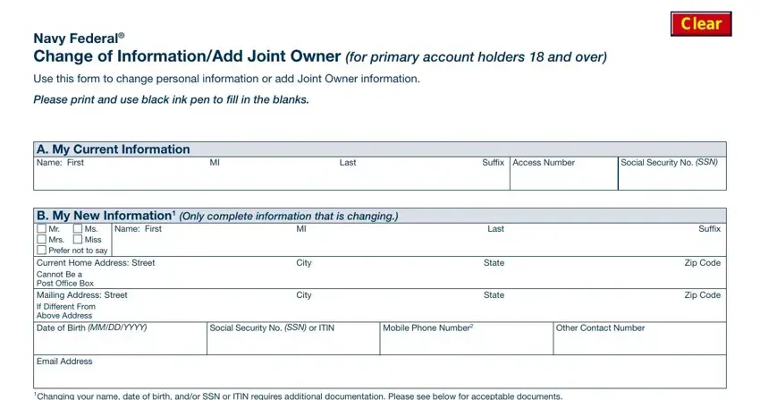 step 1 to writing form nfcu