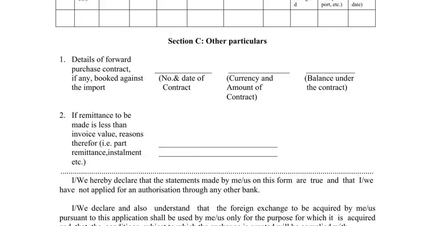 stage 3 to entering details in form a1 bank of india