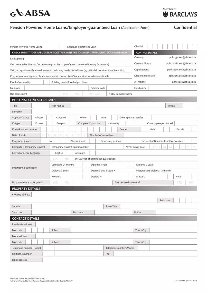 Form Absa 3740 Ex first page preview