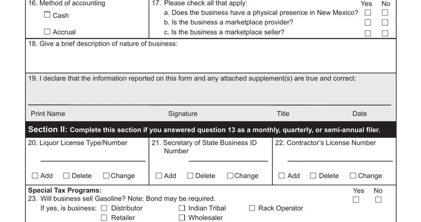 Filling in form acd 31015 new mexico step 4